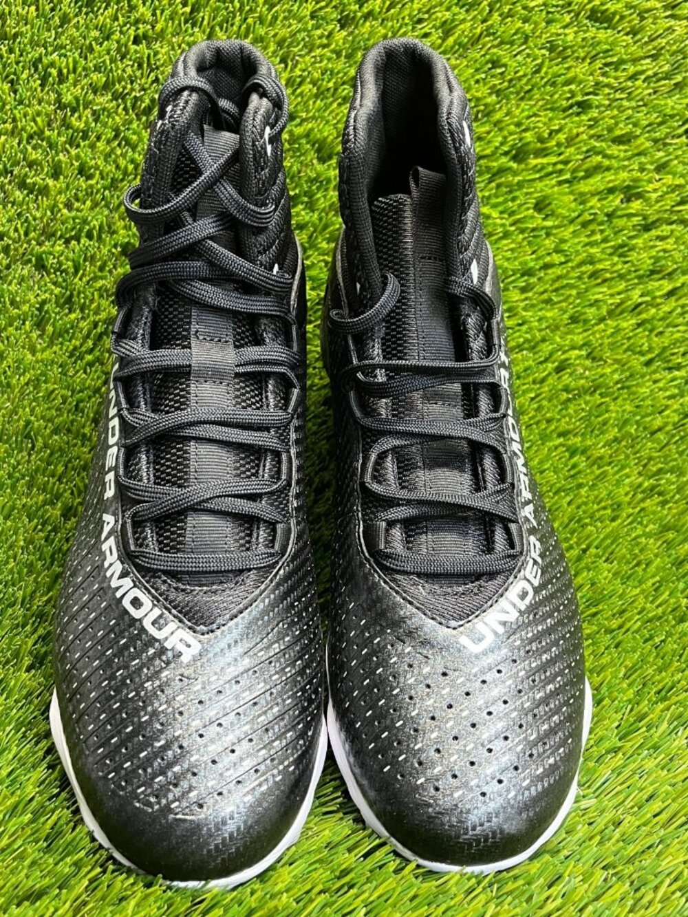 Under Armour Highlight Franchise RM 2.0 Mens Size 9 Black White Football Cleats - Picture 5 of 10